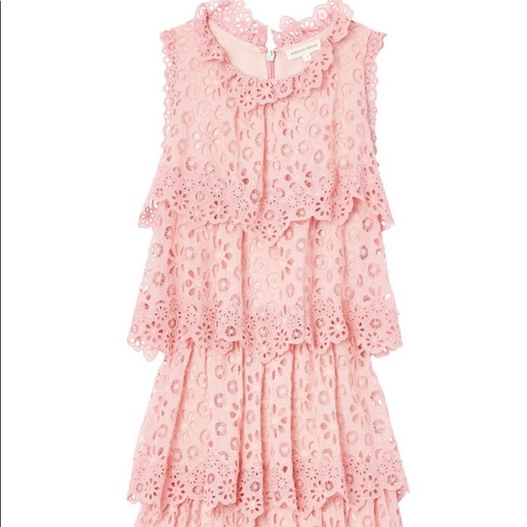 NWT Size 12 Rebecca Taylor Pinwheel Eyelet Tiered Dress - Picture 2 of 6